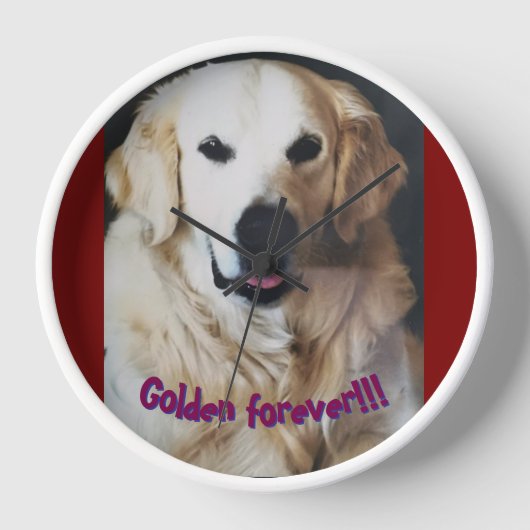 Reloj "Golden forever" 壁時計 (正面)