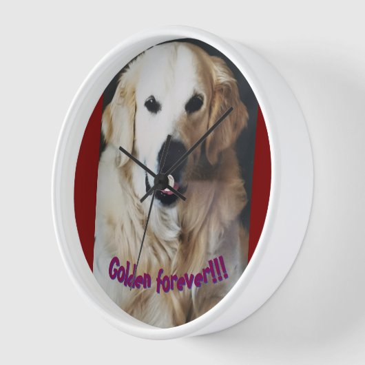 Reloj "Golden forever" 壁時計 (傾斜)