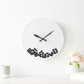 Reloj gracioso Las horas del reloj se han caído ラージ壁時計 (ホーム)
