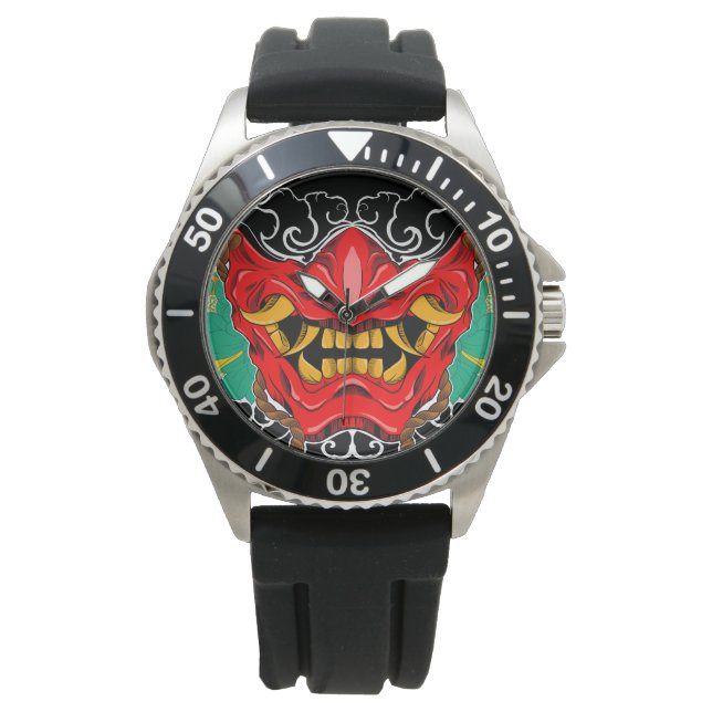 Reloj hannya mask  腕時計 (正面)