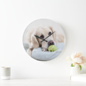 Reloj perro tenista ラージ壁時計 (ホーム)