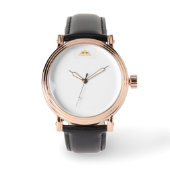 Reloj personalizado pulsera de piel 腕時計 (正面)