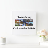 Reloj recuerdo de Cochabamba Bolivia スクエア壁時計 (ホーム)