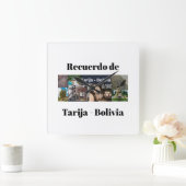 Reloj Recuerdo de Tarija Bolivia スクエア壁時計 (ホーム)