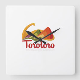 Reloj recuerdo de toro toro スクエア壁時計