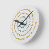 Reloj Redondo Mediano 72 Names of God ラウンド壁時計 (傾斜)