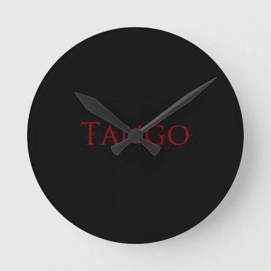 Reloj tango negro ラウンド壁時計 (正面)