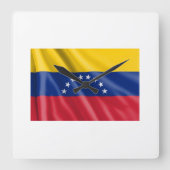 Reloj Venezuela スクエア壁時計 (正面)