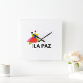Reloj vive La Paz スクエア壁時計 (ホーム)