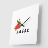 Reloj vive La Paz スクエア壁時計 (傾斜)