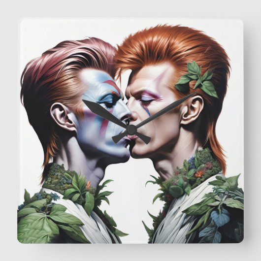 Relojes de pared, Hombres Parejas スクエア壁時計 (正面)