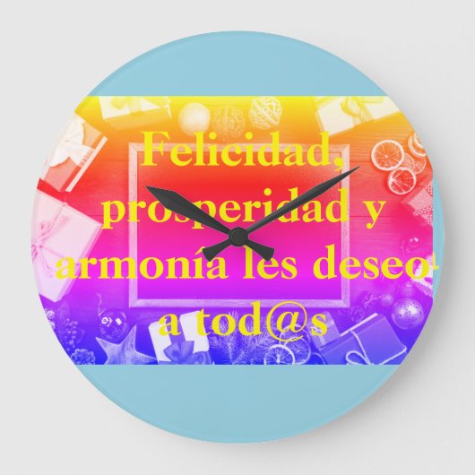 Relojes de pared redondos con hermosos diseños ラージ壁時計 (正面)