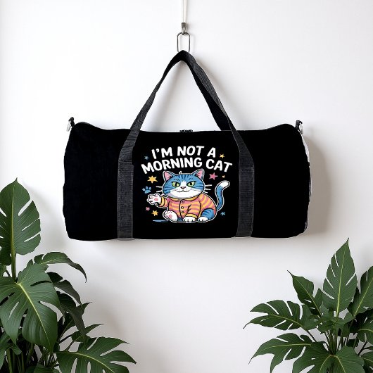 Reluctant Morning Feline ダッフルバッグ