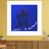 Reluctant Queen Animation Stretched Canvas キャンバスプリント (インサイチュ (リビング))