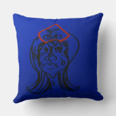 Reluctant Queen Animation Throw Pillow クッション (裏面)