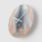 REM Surrealism Wall Clock – Minimal Dream State ラウンド壁時計 (傾斜)