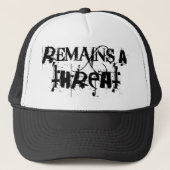 Remains_a_threat_logo-hat キャップ (正面)