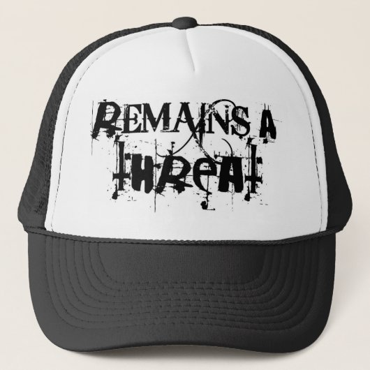 Remains_a_threat_logo-hat キャップ (正面)