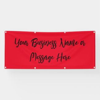 "Remarkable Red" Banner with Text  横断幕