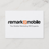 RemarkaMobileのオレンジ名刺 名刺 (裏面)