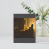 RembrandtによるEmmausのChristus ポストカード (スタンド正面)