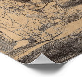 Rembrandt - Christ Preaching, Hundred Guilder Prin ポスター (角)