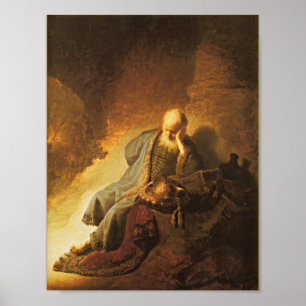 Rembrandt - Jeremiah Lamenting Destruction... ポスター