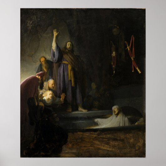 Rembrandt - Raising Of Lazarus ポスター (正面)