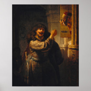 Rembrandt - Samson Threatened His Father-In-Law ポスター