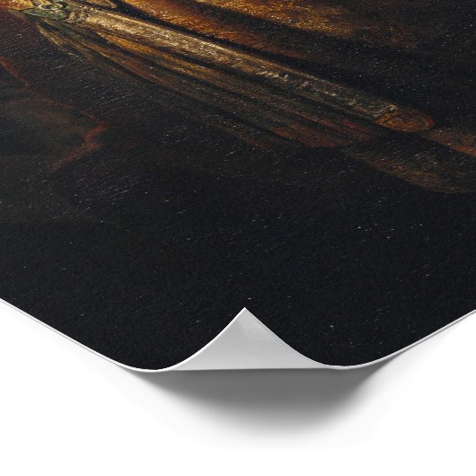 Rembrandt - Samson Threatened His Father-In-Law ポスター (角)