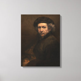 Rembrandt Self portrait 15x20インチポスター キャンバスプリント