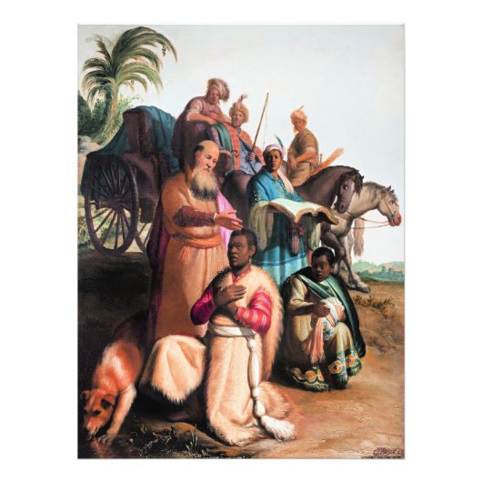 Rembrandt - The Baptism of the Eunuch, フォトプリント (正面)