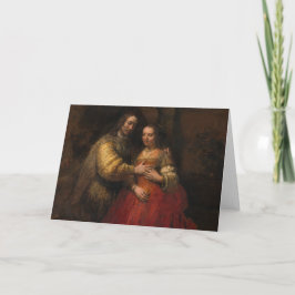 Rembrandt Van Rijn著ユダヤ人の花嫁 カード
