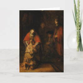 Rembrandt Van Rijn著放蕩な息子のリターン カード