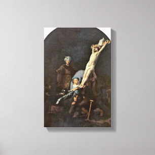 Rembrandt Van Rijn -十字の上昇 キャンバスプリント