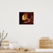 Rembrandt van Rijn - Philosopher in meditation ポスター (キッチン)