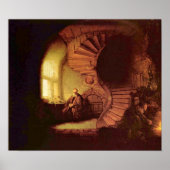 Rembrandt van Rijn - Philosopher in meditation ポスター (正面)