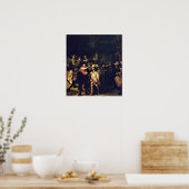 Rembrandt van Rijn - The Night Watch Detail ポスター (キッチン)