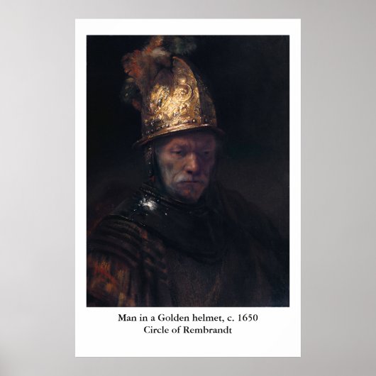 Rembrandt's Man in a Golden helmet ポスター (正面)
