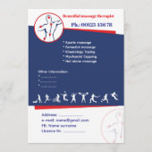 Remedial massage Flyer Template 招待状 (正面)