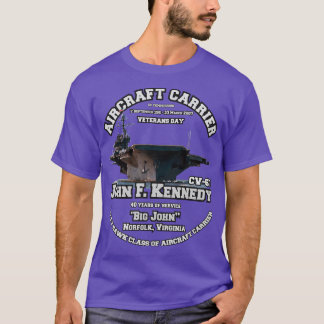 REMEMBER退役軍人USS John Kennedy CV67 Tシャツ