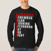 Remember Allah Ramadan Kareem Ramadan Mubarak Mo Tシャツ (正面)