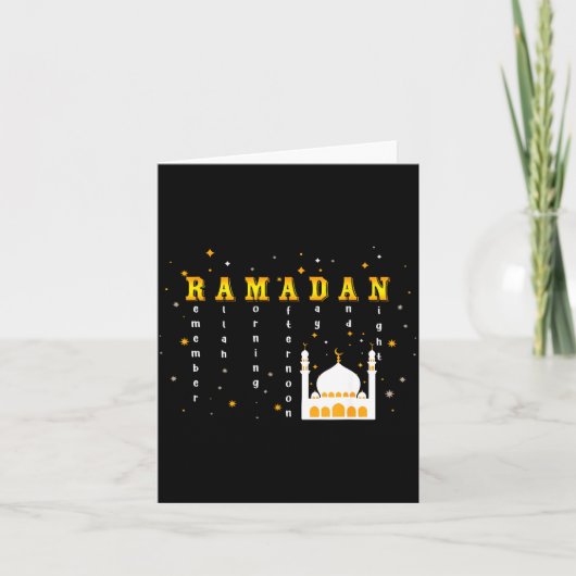 Remember Allah Ramadan Mubarak Kareem  カード (正面)