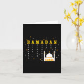 Remember Allah Ramadan Mubarak Kareem  カード (黄色い花)