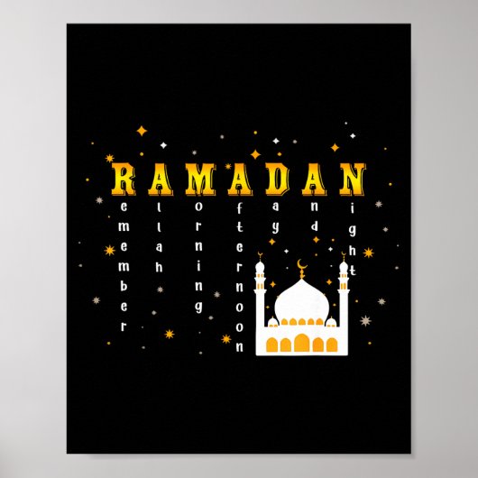 Remember Allah Ramadan Mubarak Kareem  ポスター (正面)