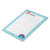 Remember Blue Cat LinedノートNotespad ノートパッド (アングル)