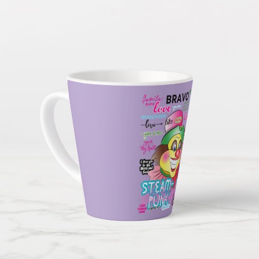 REMEMBER CLOWNS カフェラテマグ (左アングル)