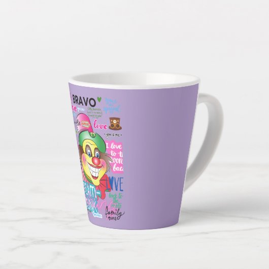 REMEMBER CLOWNS カフェラテマグ (右アングル)