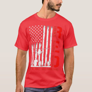 Remember Everyone退役軍人がRED Friday (103) Tシャツ