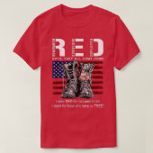 Remember Everyone退役軍人がRED Friday (106) Tシャツ (デザイン正面)